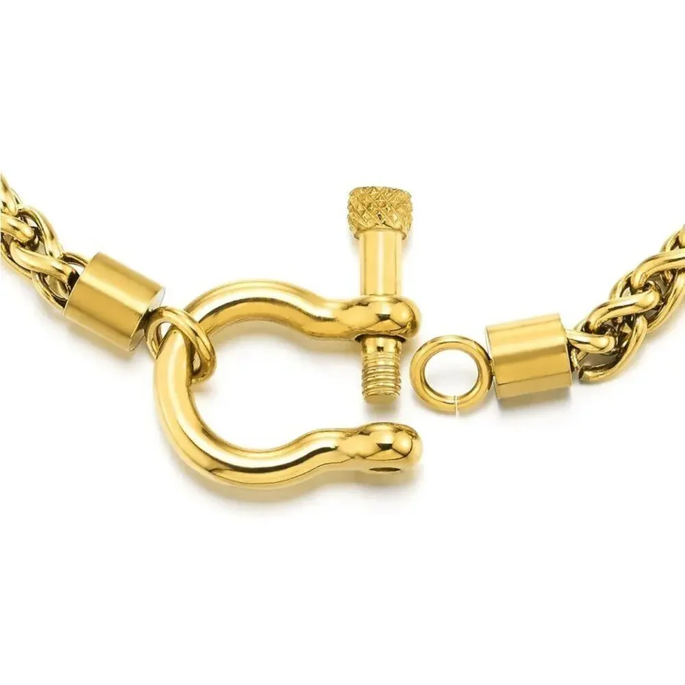 18K Horseshoe Gold Plated Bracelet